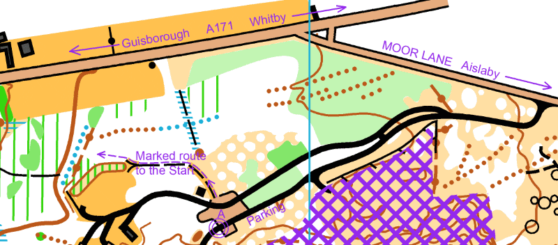 Aislaby Moor layout map