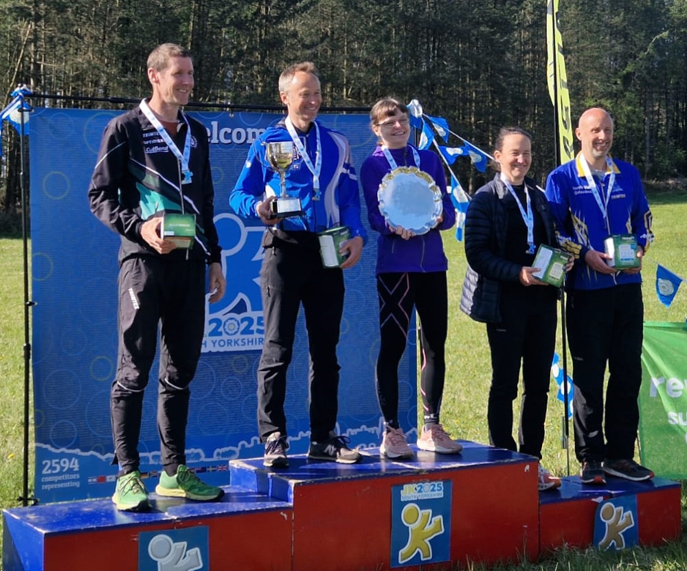 Jules Simpson on the podium